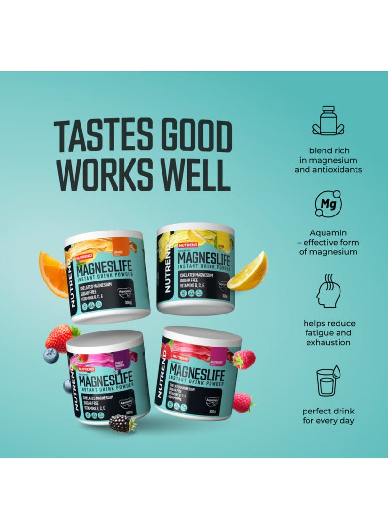 نوتريند مسحوق مشروب ماغنيسلايف الفوري بنكهة توت الغابة 300 غرام | مغنيسيوم مخلّب | خالي من السكر - Image 4